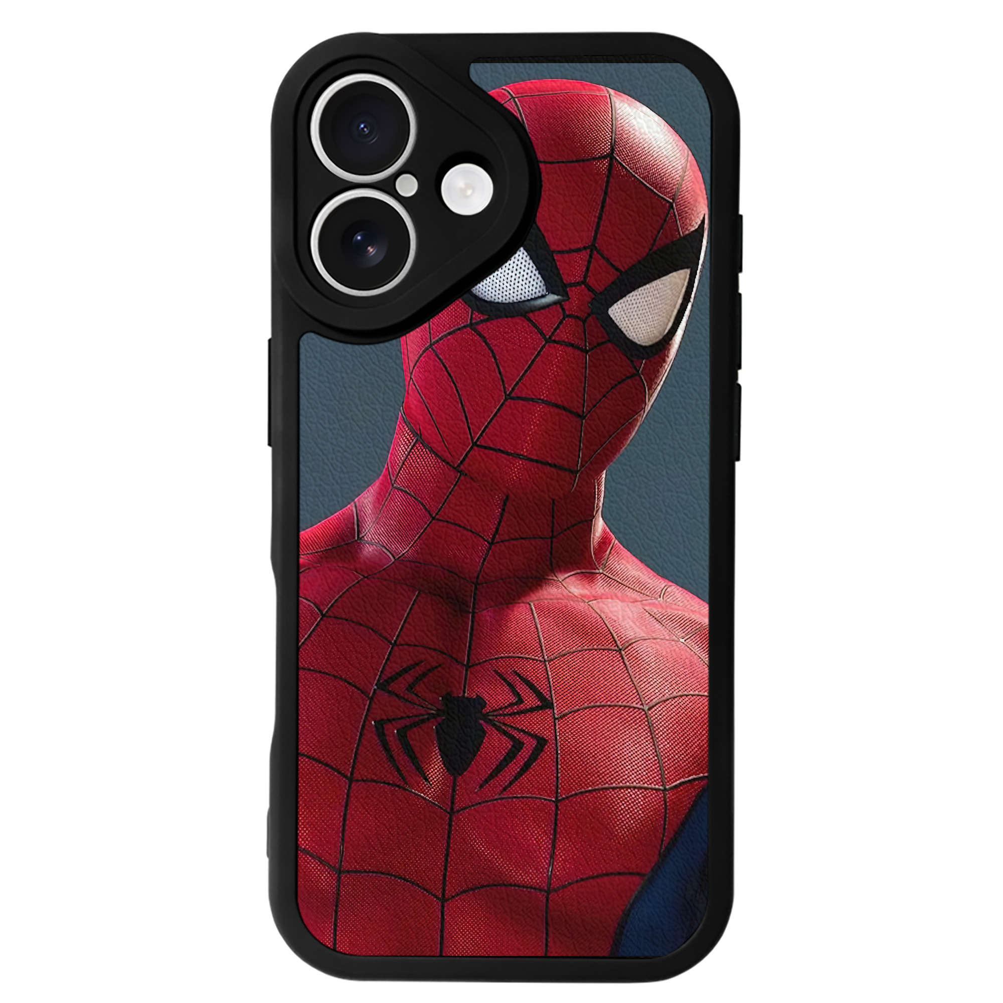 （画像用） Spider Man スパイダーマン 【iPhone 16シリーズ対応】シリコンスマホケース（レザー調） 材質：シリコン